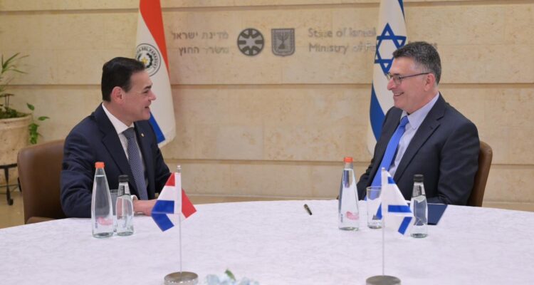 Israeli FM Sa’ar stresses Gaza demilitarization, criticizes Iranian threats in talks with Paraguay’s foreign minister