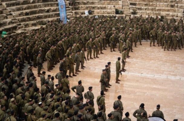 New ultra-Orthodox Hasmonaean brigade holds ceremony in ancient Roman coliseum