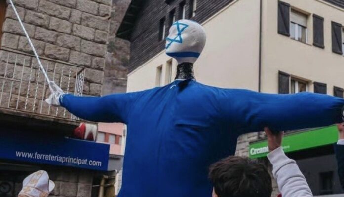 Andorra carnival sparks outrage after effigy of Israel is put on ‘trial’ and burned