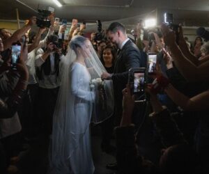 Bomb shelter wedding.