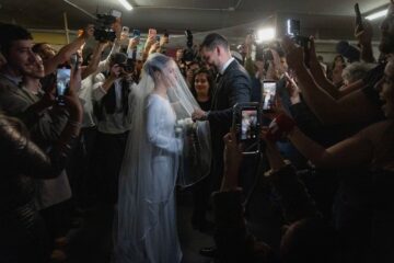 Bomb shelter wedding.