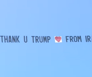 Pro-Trump banner