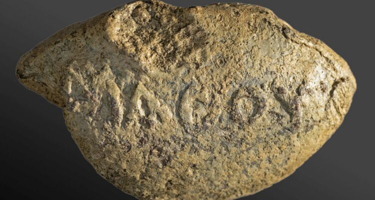 2,000-year-old slingstone with taunting message discovered in Israel