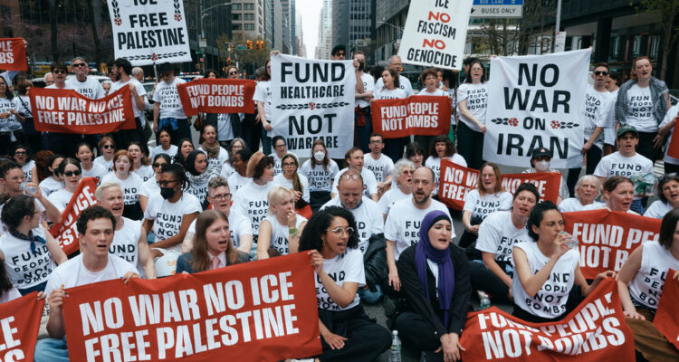 100 arrested in NY protesting arms shipments to Israel