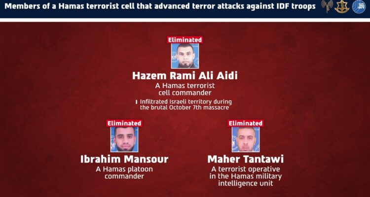 IAF strike eliminates Hamas cell in central Gaza