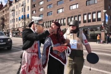 anti-Israel protester