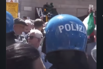antisemitic rally milan