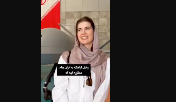 Viral anti-Israel nurse toured Iran in 2025