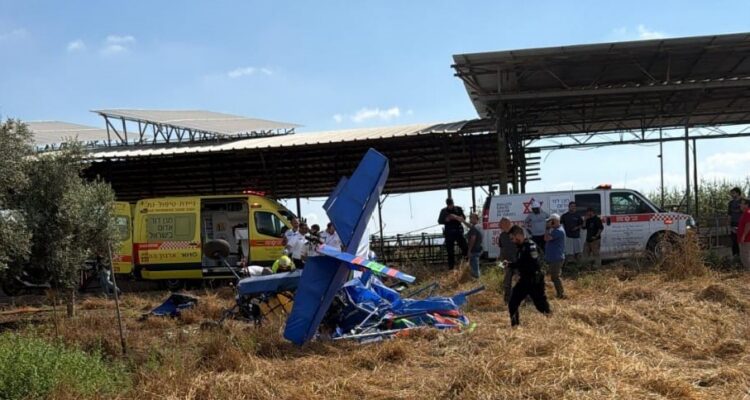 Two killed in light airplane crash in northern Israel