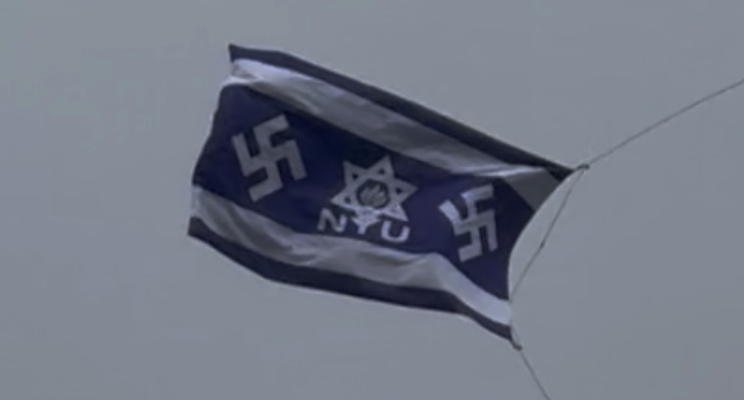 Swastika banner raised over NYU graduation event sparks antisemitism probe