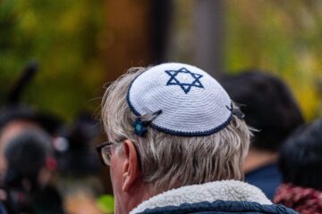 Man wearing a kippah in Berlin, Germany (Shutterstock)