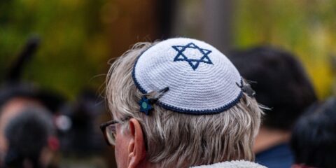 Man wearing a kippah in Berlin, Germany (Shutterstock)