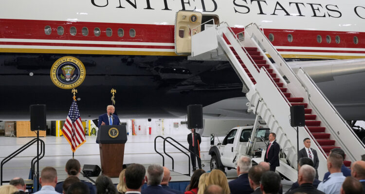 Trump unveils Qatar’s $400m ‘flying palace’; thanks Emir, praises Netanyahu