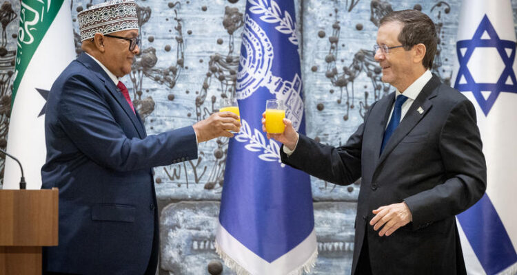 Somaliland president makes historic Israel visit, pledges closer security ties