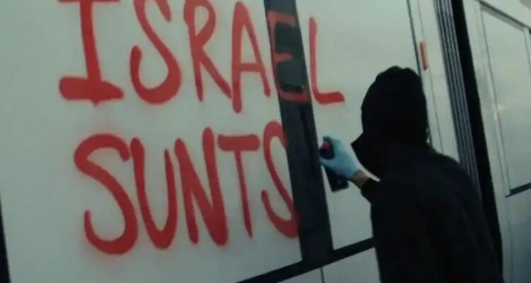 Spanish vandals target light rail cars built for Israel