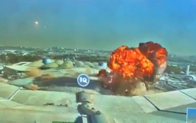 Iran fires missiles, drones at US sites in Kuwait; worker injured by falling shrapnel