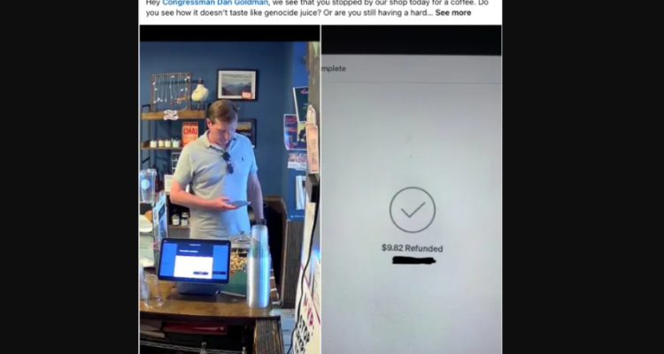 ‘Genocide juice’ — NY cafe humiliates pro-Israel congressman, returns his money