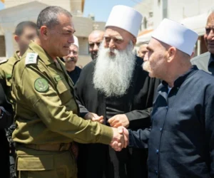 IDF Chief of Staff Eyal Zamir alongside Druze spiritual leader Mowafaq Tarif (IDF)