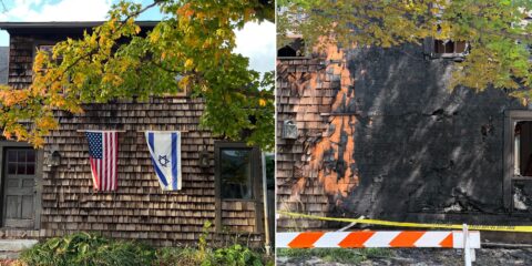 Israeli flag arson