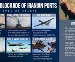 CENTCOM reveals massive force enforcing blockade of Iranian ports (CENTCOM/X)