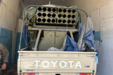 Hezbollah rocket launcher