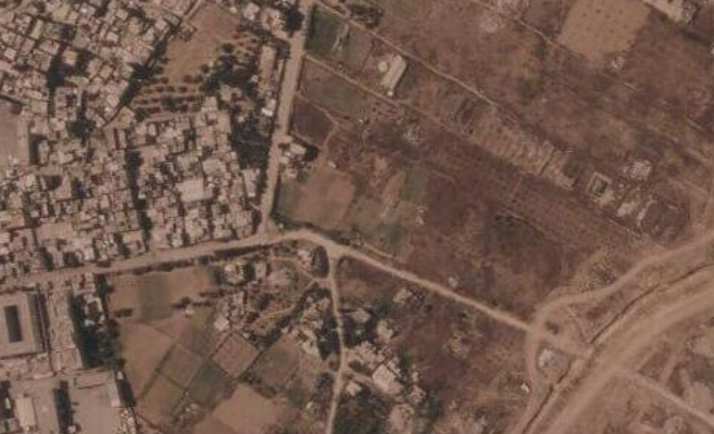 Israel is building a miles-long earthen barrier inside Gaza, entrenching its division