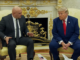 President Donald Trump and Lebanese President Joseph Aoun