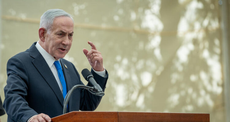 Israel more united than it seems, Netanyahu says at ceremony reburying remains of Herzl’s grandparents in Israel