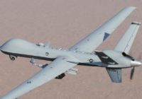 U.S. Air Force MQ-9A Reaper armed with a Paveway and 2 AGM-114 Hellfire missiles.