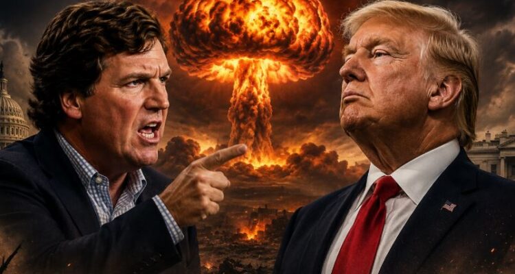 Carlson escalates war on Trump over ‘nuclear’ option against Iran, calls for his ‘immediate’ removal