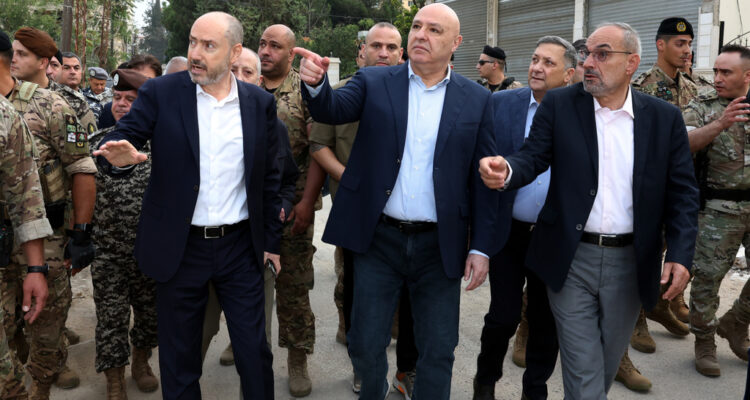 Lebanon’s president makes a rare visit to southern Lebanese city