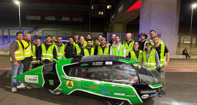 Israeli student team covers nearly 800 kilometers in European solar car race