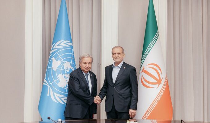 UN chief meets Iran’s president — but says nothing about massacre of protesters