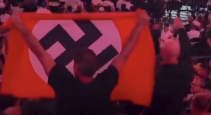 Nazi imagery nothing new for crypto casino behind Orlando fight with swastika flags and Hitler salutes