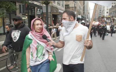 IDF soldier interviews anti-Israel protester