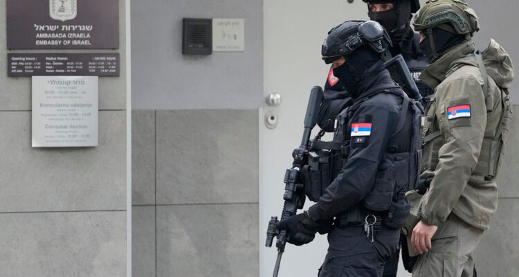 ISIS terrorist killed during knife attack outside Israeli embassy in Serbia