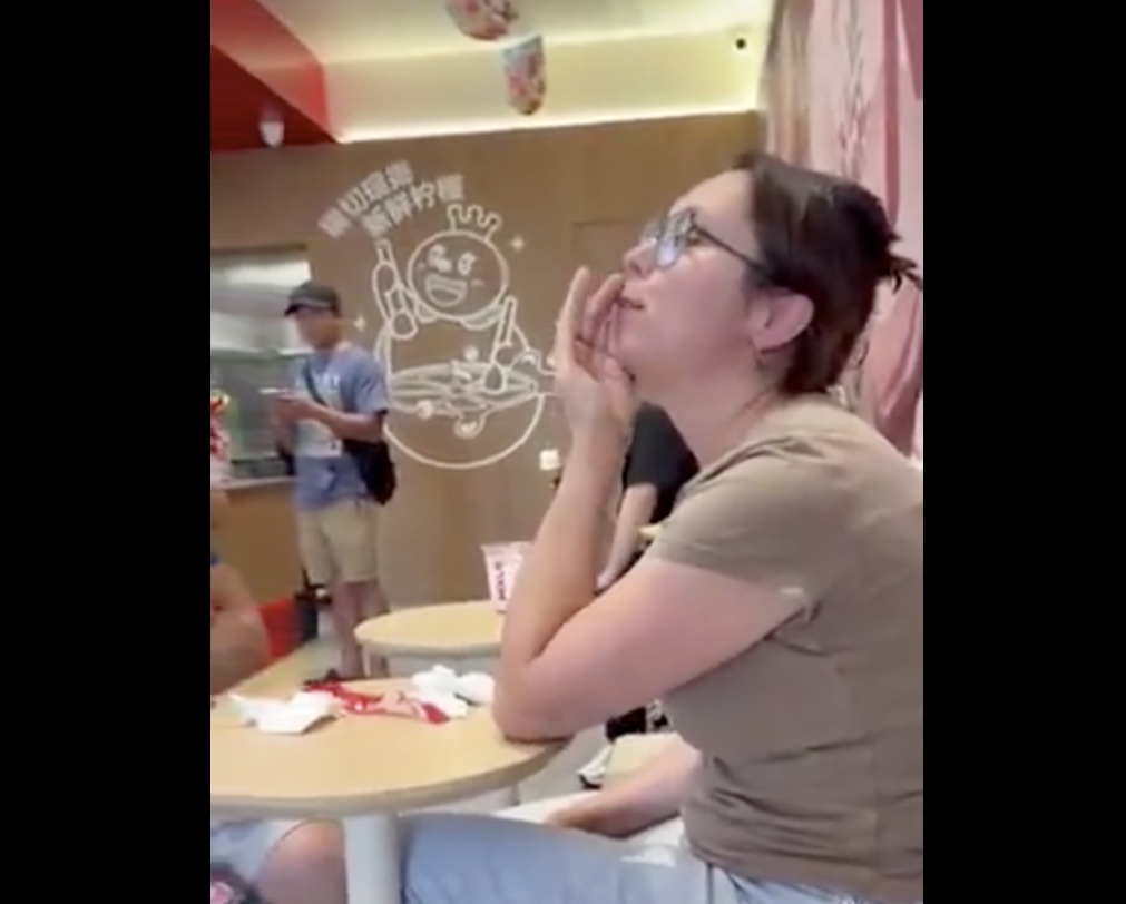 WATCH: Jewish child cries as woman shouts ‘Free Palestine’ at parents
