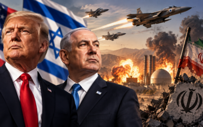 Trump and Netanyahu Amid Airstrikes
