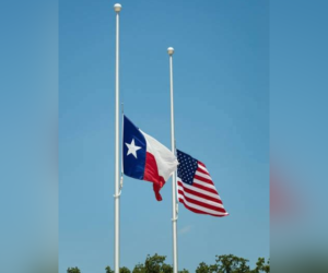 US Texas flags