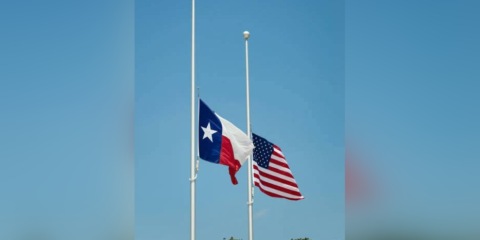 US Texas flags