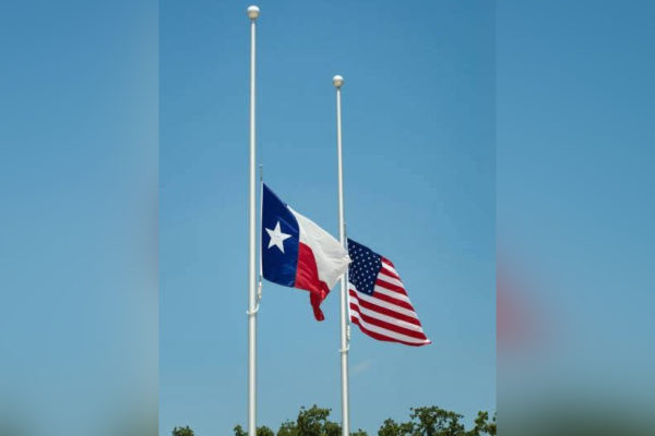 US Texas flags