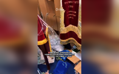 Paris synagogue vandalized