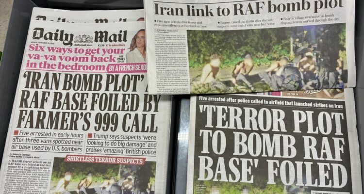 29 nations condemn Iran over RAF Fairford plot